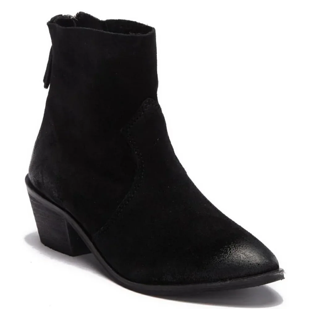Rebels Molly Western-Style Suede Bootie 6 NEW